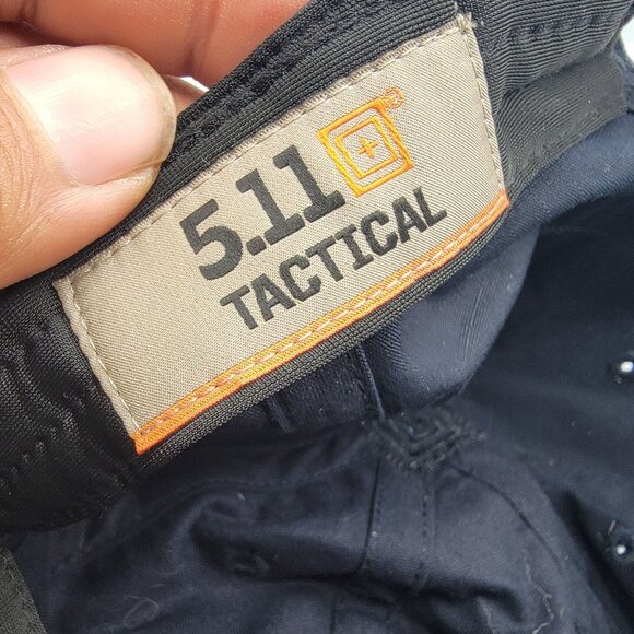 5.11 Tactical Hat Cap Adults Navy Blue Adjustable Baseball Logo Casual Work Wear - Picture 8 of 10